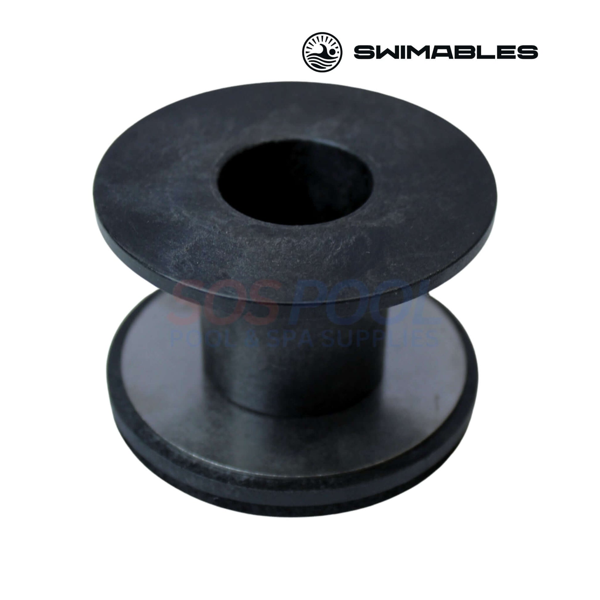 Swimables Pentair Ortega 2" Check Valve Seat | 073502 | SW-31-068, black PVC valve seat for pool systems, chemical-resistant construction.