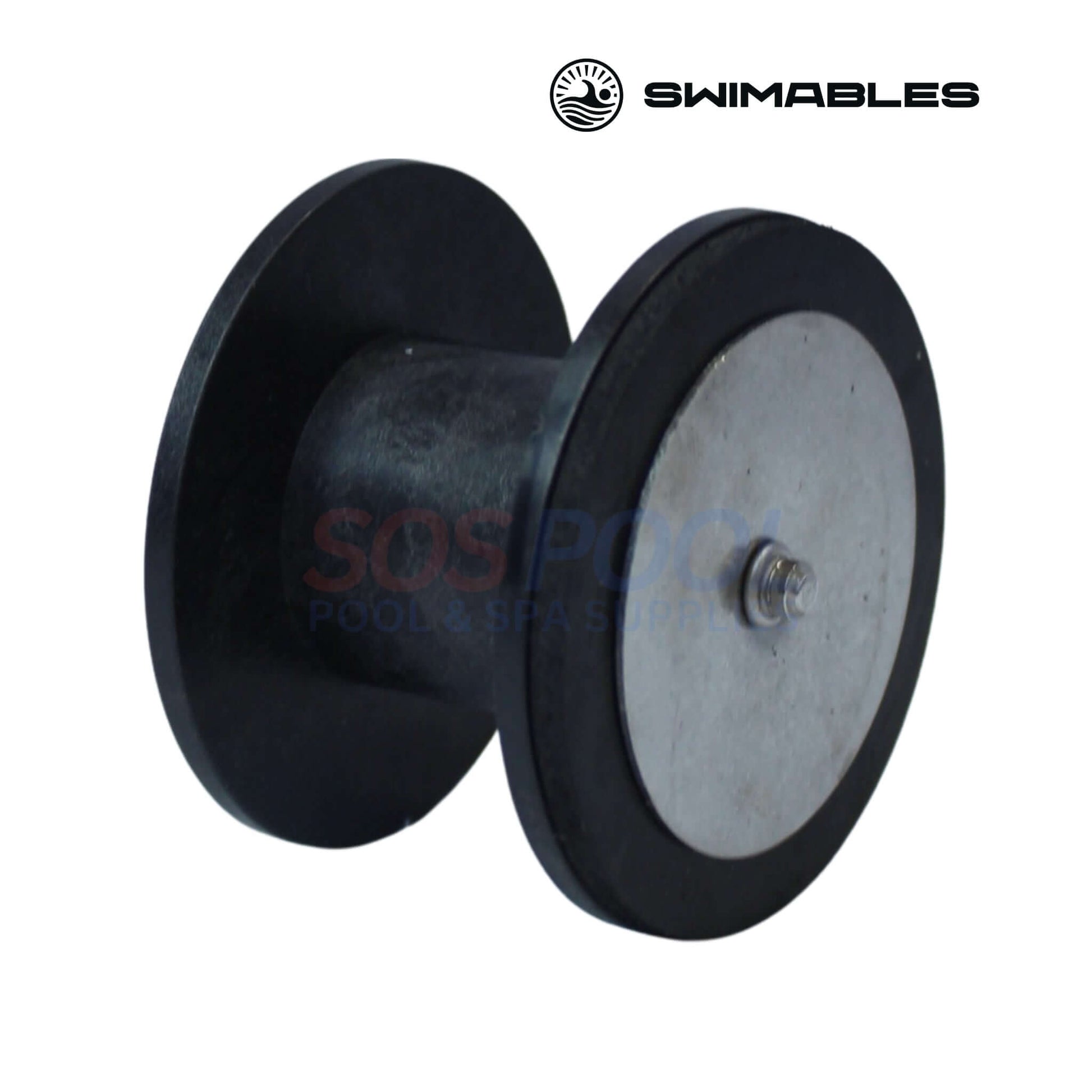 Swimables Pentair Ortega 2" Check Valve Seat | 073502 | SW-31-068, black PVC part with stainless steel center, pool supplies