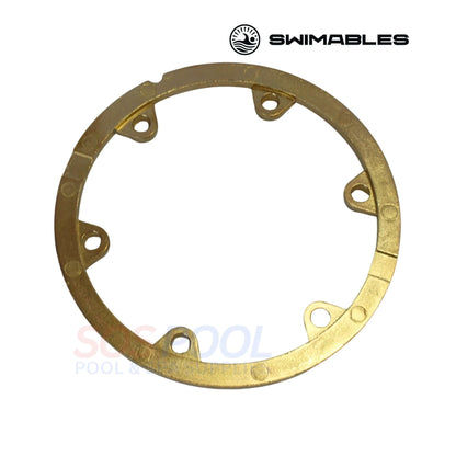 Swimables Pentair Purex 2000 Compression Ring | 070731Z | SW-26-731, golden round seal for pool filter backwash valve assembly.