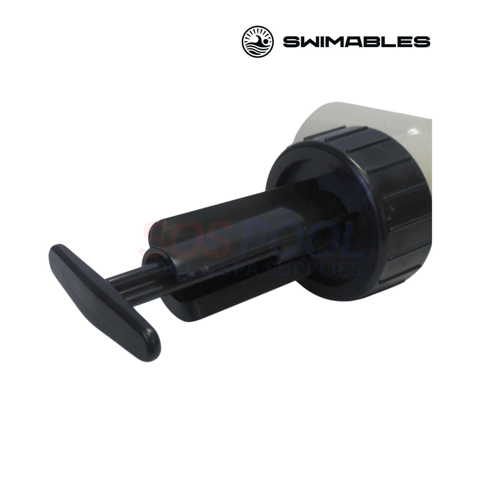 Swimables Pentair Push Pull Backwash Valve | 263064 | SW-26-064, black PVC valve for easy switching in pool filtration systems.