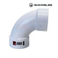 Swimables Pentair Push Pull Backwash Valve | 263064 | SW-26-064, white PVC elbow pipe for pool filtration systems from SOS Pool.
