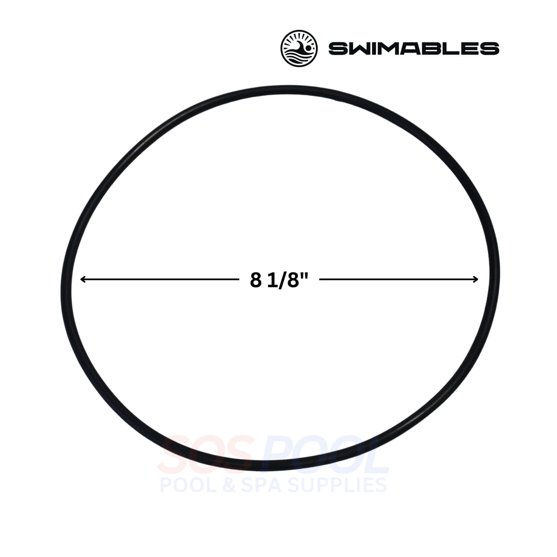 Swimables Pentair SuperFlo Seal Plate O-Ring | 355619 | SW-80-239, 8 1/8" diameter, black, essential for pool maintenance.