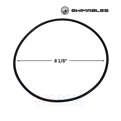 Swimables Pentair SuperFlo Seal Plate O-Ring | 355619 | SW-80-239, 8 1/8" diameter, black, essential for pool maintenance.