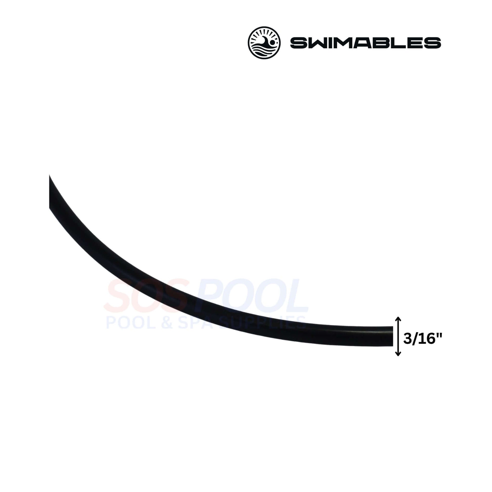 Swimables Pentair SuperFlo Seal Plate O-Ring | 355619 | SW-80-239, black 3/16" O-ring, pool supplies, swimming pool parts.