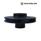 Swimables Pentair WhisperFlo 3HP Impeller | 073131 | SW-21-006, black impeller used in swimming pool pumps, showing side view.