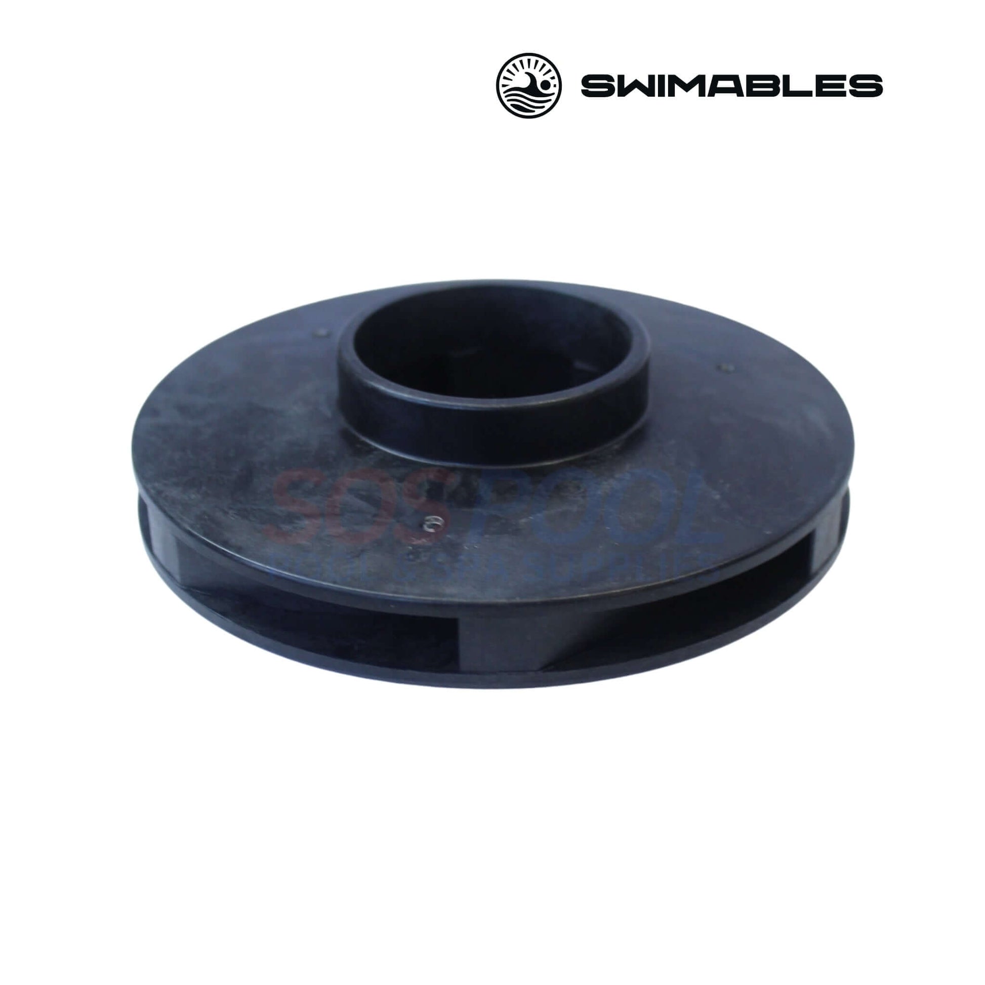 Swimables Pentair WhisperFlo 3HP Impeller | 073131 | SW-21-006, black impeller for high-output pumps, SOS Pool supplies.