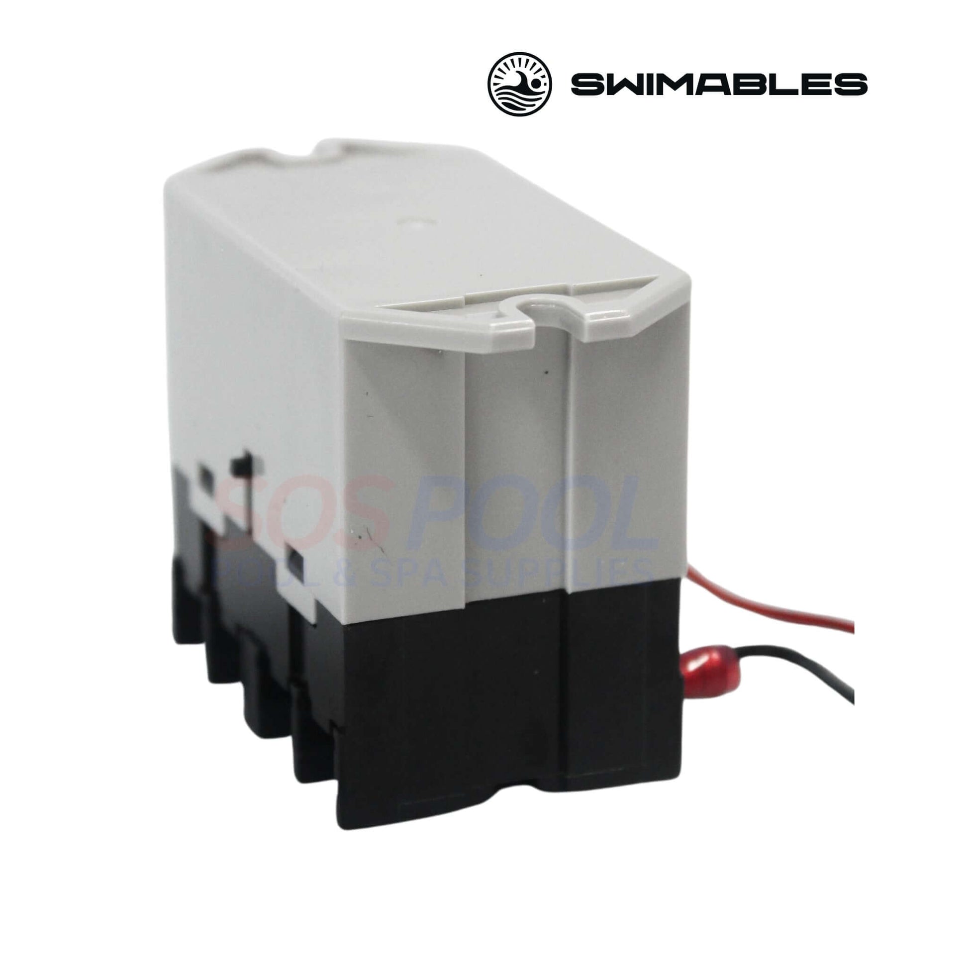 Swimables Relay & Harness | R0658100, 520106, HLRELAY | SW-97-143, compact relay switch for pool automation, gray and black color.