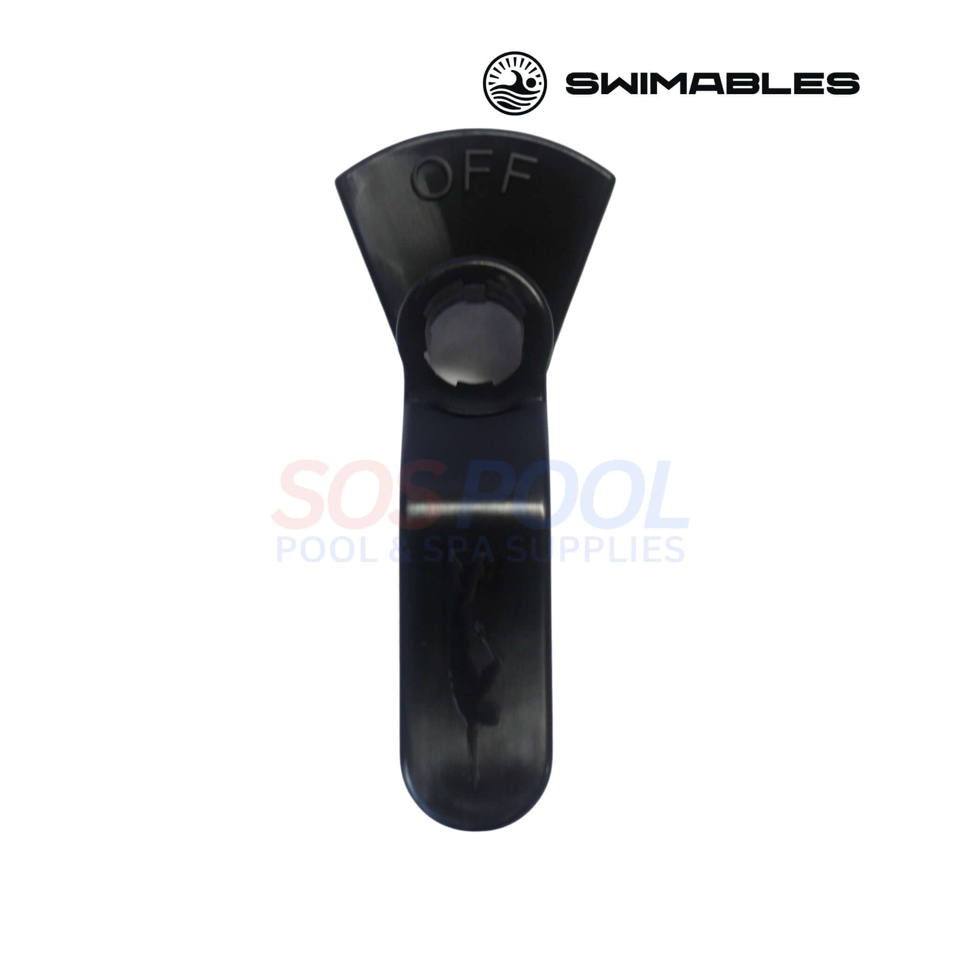Swimables SW-35-500 Valve Hand | Jandy Pro Series | 3500+, black replacement handle for pool valve control.