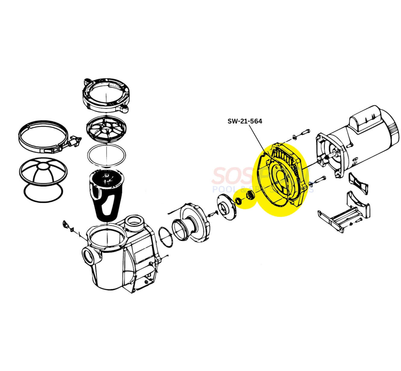 Guarnizione piastra di poppa OMC, Volvo Penta 3852846 Guarnizione piastra di poppa OMC, Volvo Penta 3852846