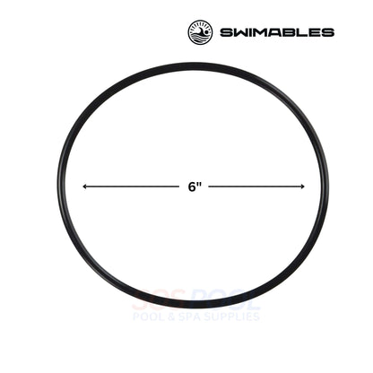 Swimables SuperFlo Lid O-Ring | 357255 | SW-80-150, 6-inch black gasket for pool pump sealing, SOS Pool supplies.