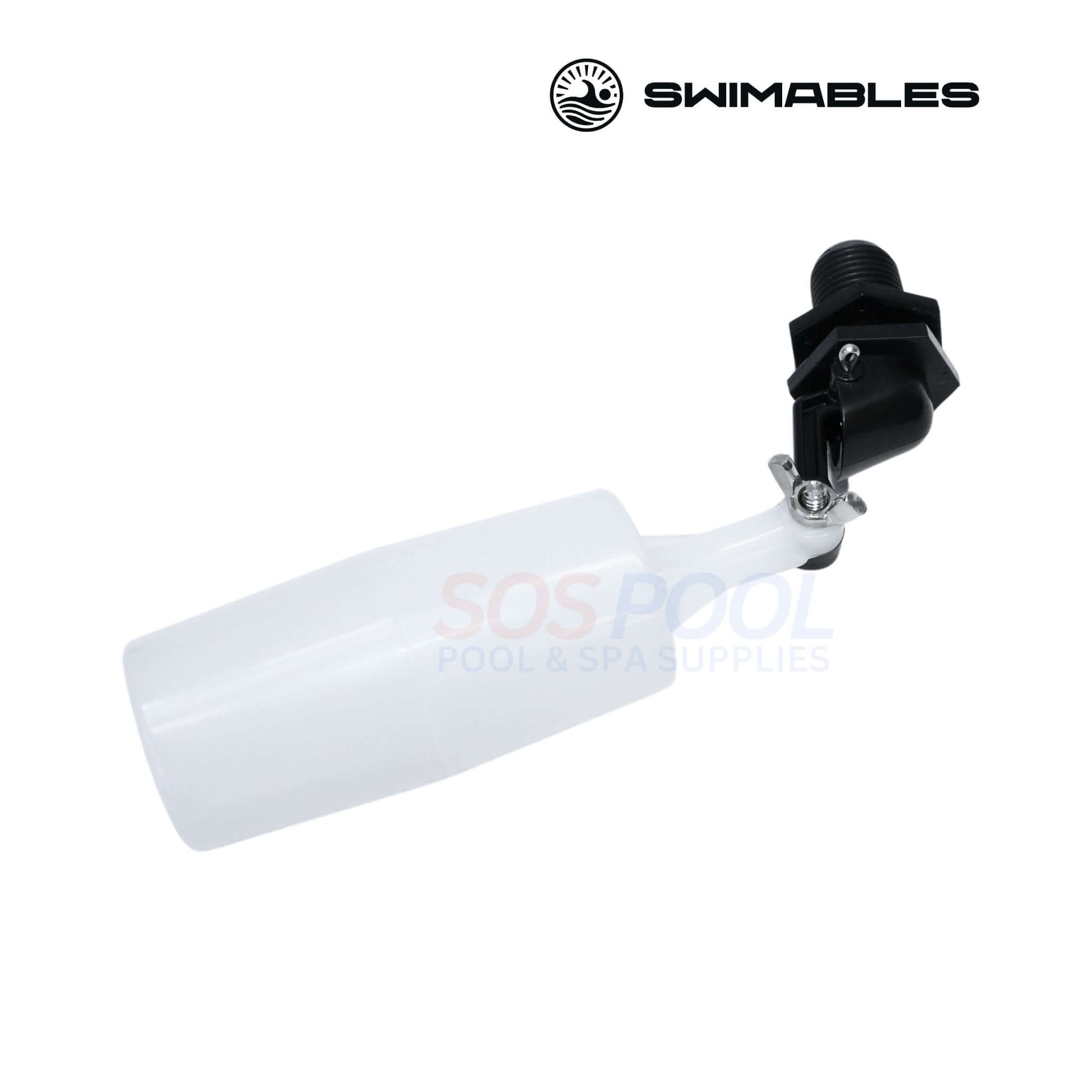 Swimables Water Leveler Float SW-30-000 for pools and spas, adjustable 3/8"-1/2" connection, SOS Pool supplies.