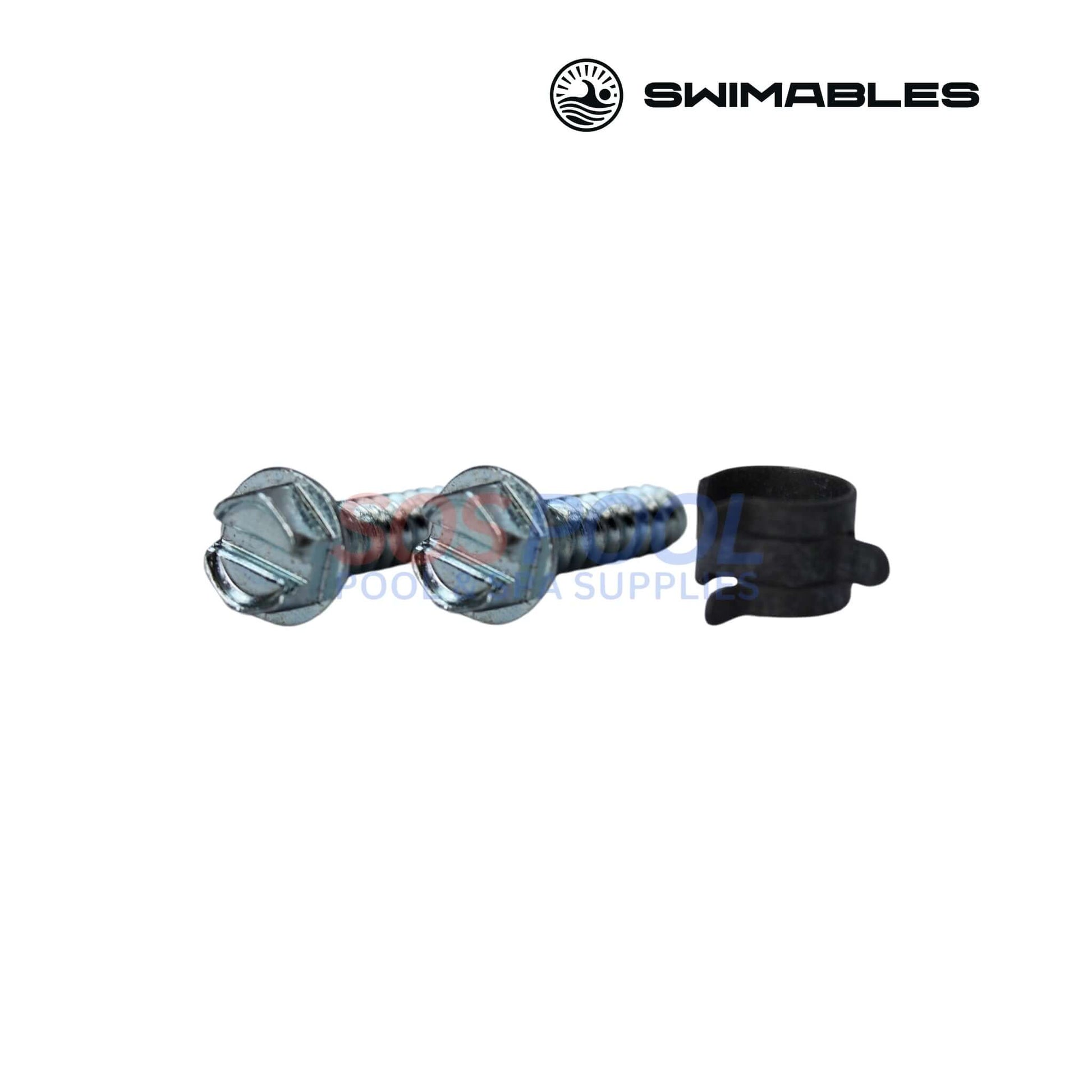 Swimables screws and clips for pool equipment maintenance, ideal for all SOS Pool heating systems.