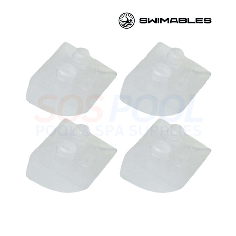 Swimables Concrete Pod Shoes for Hayward Navigator Pool Vac, 4 Pack, SOS Pool Spa Supplies