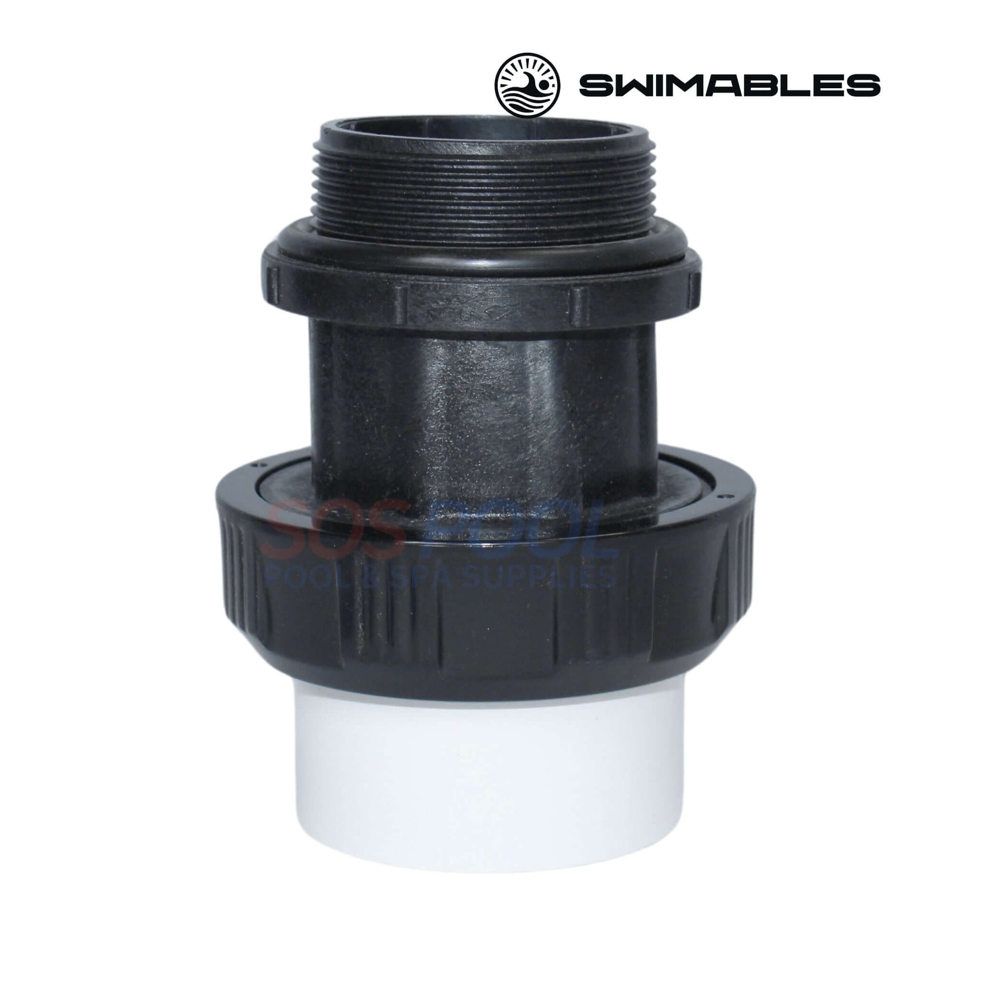 Swimables High Temp Union SW-30-320, 2" MIP x 2" Socket, Long Neck for pool and spa systems by SOS Pool.
