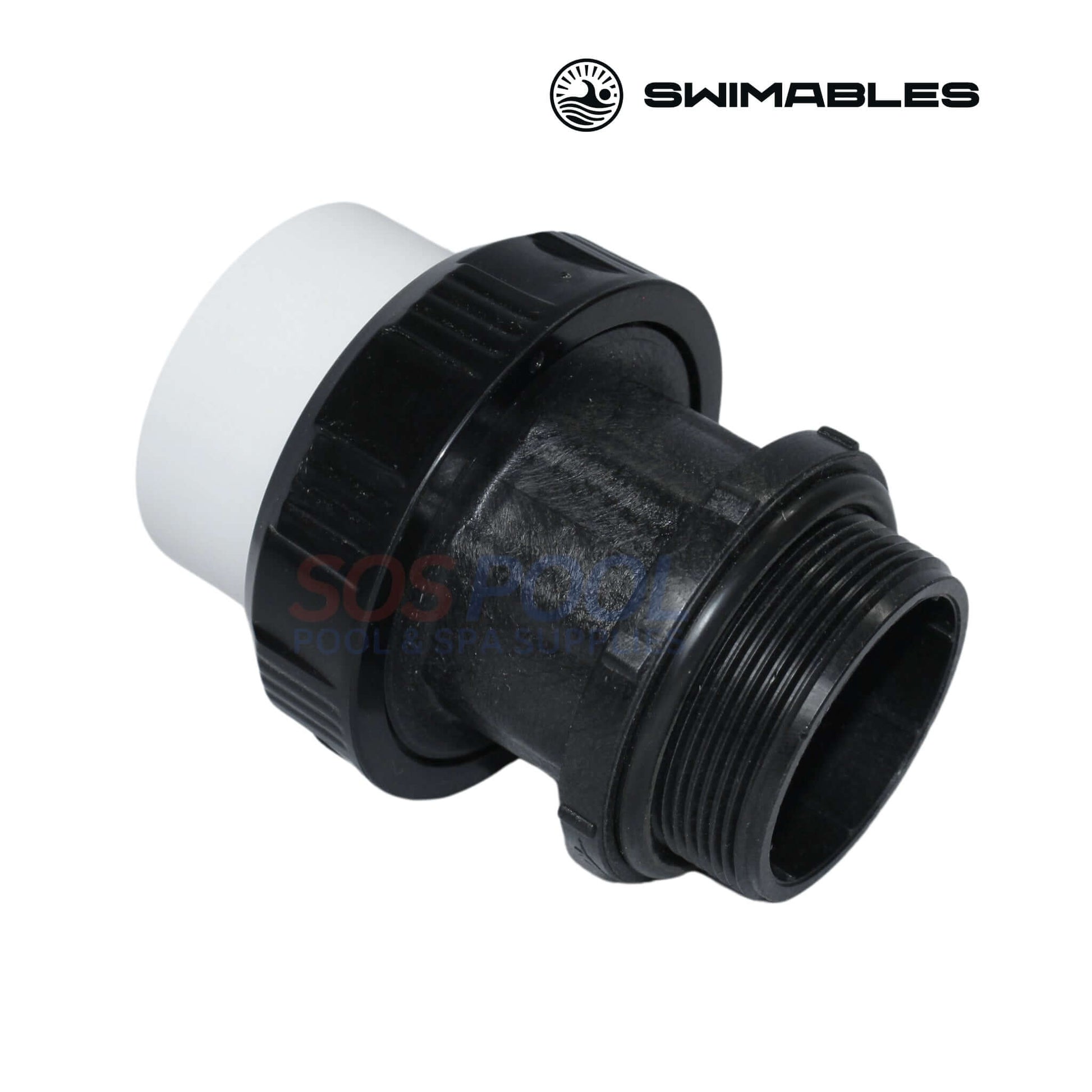 Swimables High Temp Union SW-30-320, 2" MIP x 2" Socket, Long Neck - Ideal for SOS Pool systems.