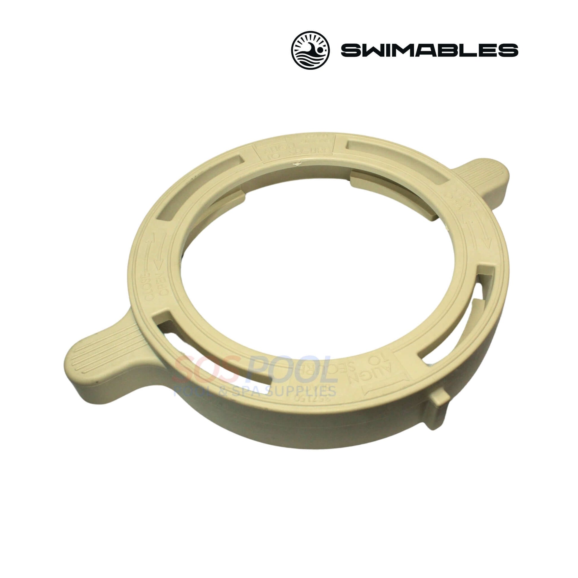 Swimables Lid Clamp Locking Ring for Pentair Whisperflo & Intelliflo Pumps, Almond, part 357199, suitable for SOS Pool.