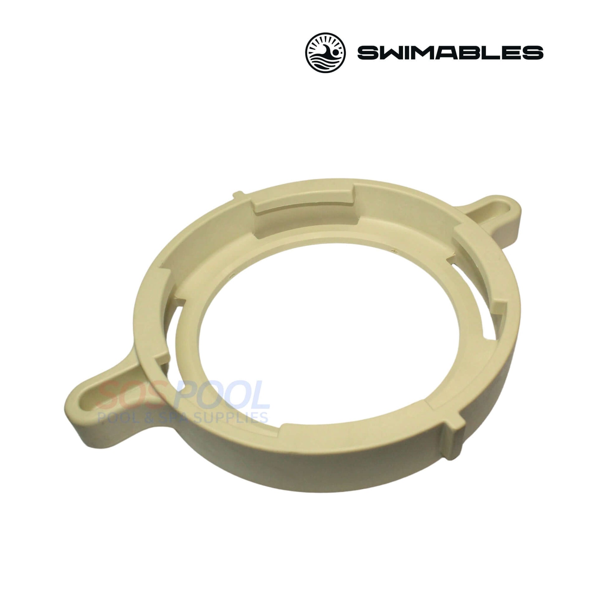 Swimables Lid Clamp Locking Ring for Pentair Whisperflo and Intelliflo Pumps, Almond color, model SW-21-199, essential pool seal.
