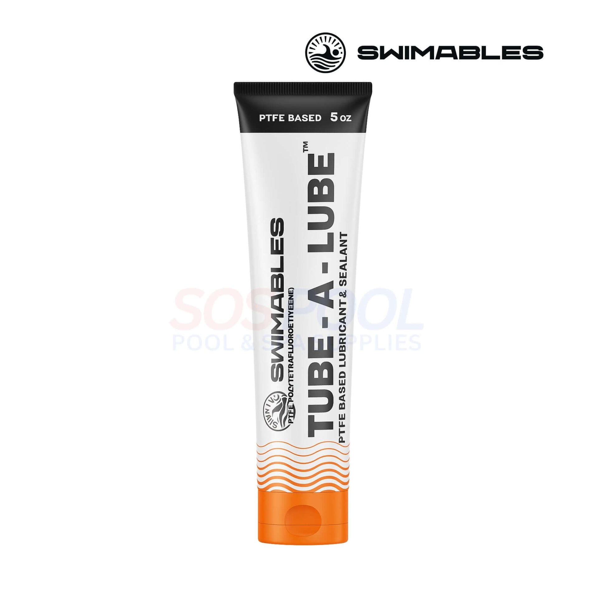 Swimables Tube-A-Lube 5 oz, PTFE-based lubricant for O-rings in pool maintenance. Ideal for SOS Pool parts.