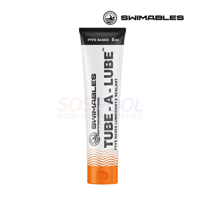 Swimables Tube-A-Lube 5 oz, PTFE-based lubricant for O-rings in pool maintenance. Ideal for SOS Pool parts.