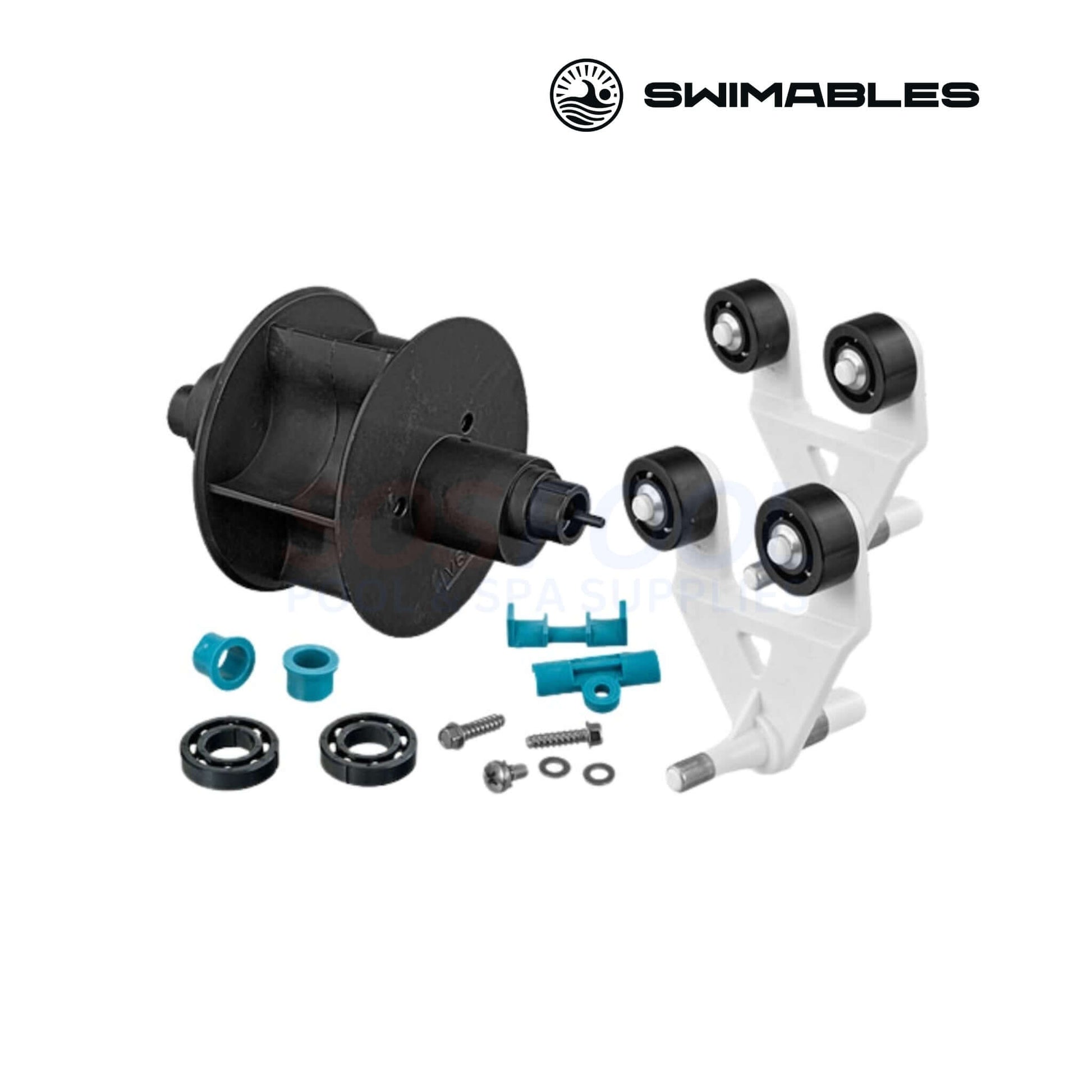 Swimables SW-61-621 A-Frame and Turbine Kit for Hayward Navigator Pool Vac Cleaners. Essential pool maintenance components.