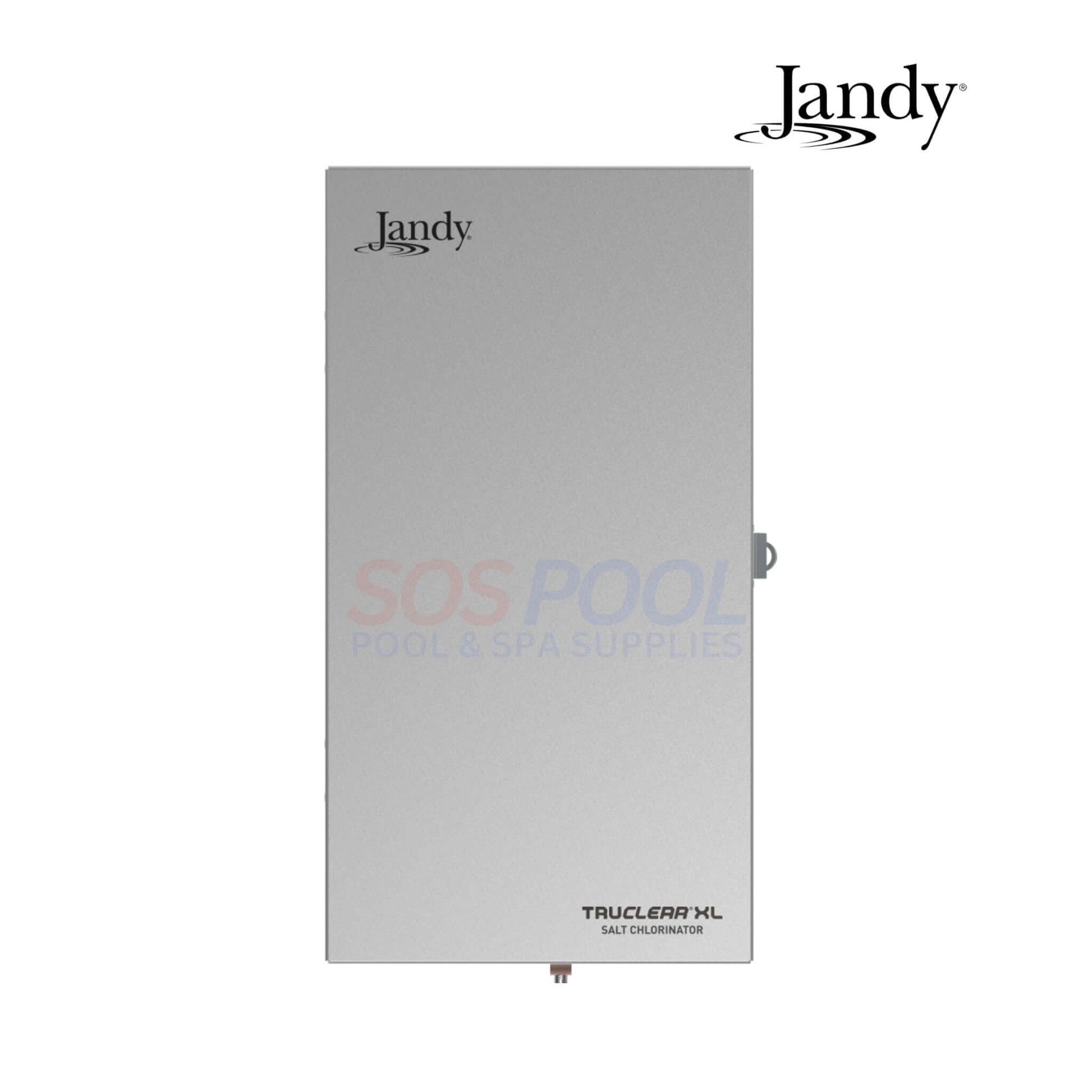 Jandy TruClear XL Smart Power Pack TRUCLEARPS, silver salt chlorinator for large pools by SOS Pool, front view.