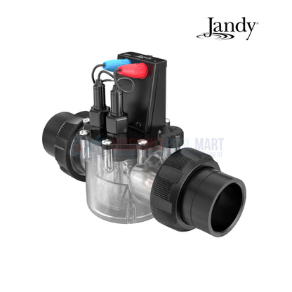 Jandy Pool Water Chemistry Analyzer | pH & ORP | TRUSENSE in clear plastic with black fittings for pool installation.