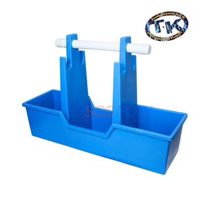 T&K Pool Products Caddy Box TKCB in blue, a durable storage solution for SOS Pool maintenance tools.