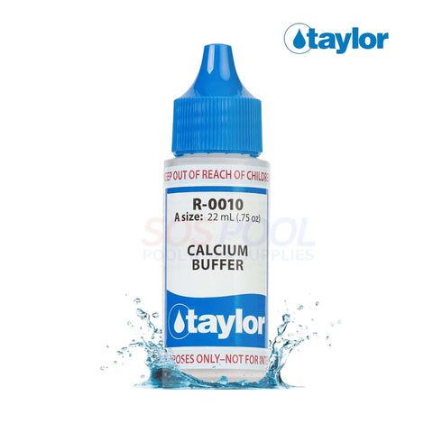 Taylor Calcium Buffer 0.75 oz dropper bottle, R-0010-A, for accurate calcium hardness testing in pools and spas.