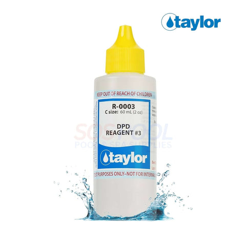 Taylor DPD Reagent #3 2 oz dropper for pool testing, R-0003-C, critical for chlorine measurements, SOS Pool.