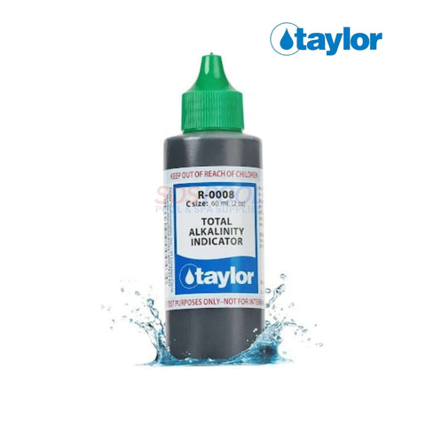 Taylor R-0008-C Total Alkalinity Indicator for pools and spas | 2-ounce dropper | SOS Pool.