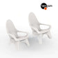 Two TenJam Woosah In-Pool Chairs, ergonomic seating for pool and patio, SKU: SOS Pool