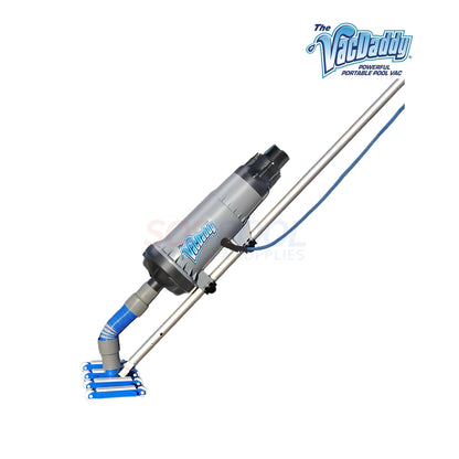 The VacDaddy Pool Vacuum Cleaner, portable and efficient for pool professionals. SKU: VacDaddyBasicBundle. SOS Pool.