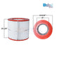 Unicel Cartridge R173213 C-9405 for Clean & Clear/Predator filters, 50 sq ft filtration by SOS Pool, 10-1/16" x 8-9/16".