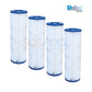 Unicel Cartridge C-6950 for Hayward DEP60 Quad DE Filters by SOS Pool - Pack of 4 Pleated Elements