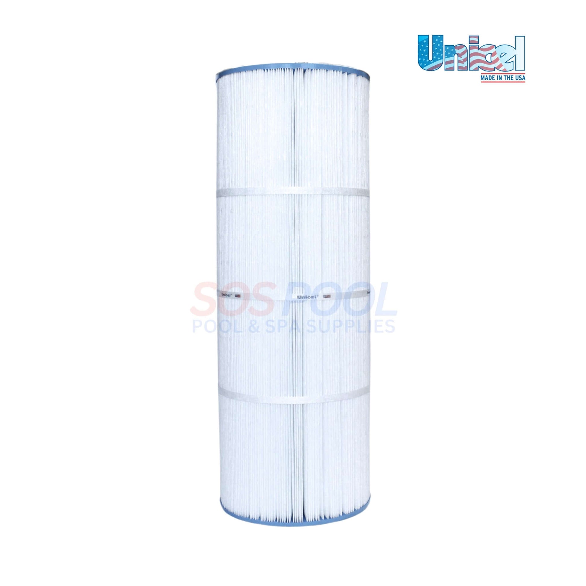 Unicel C-9441 Cartridge for Hayward SwimClear C150S, white filter shown vertical, premium filtration for clear pool water, SOS Pool supplies.
