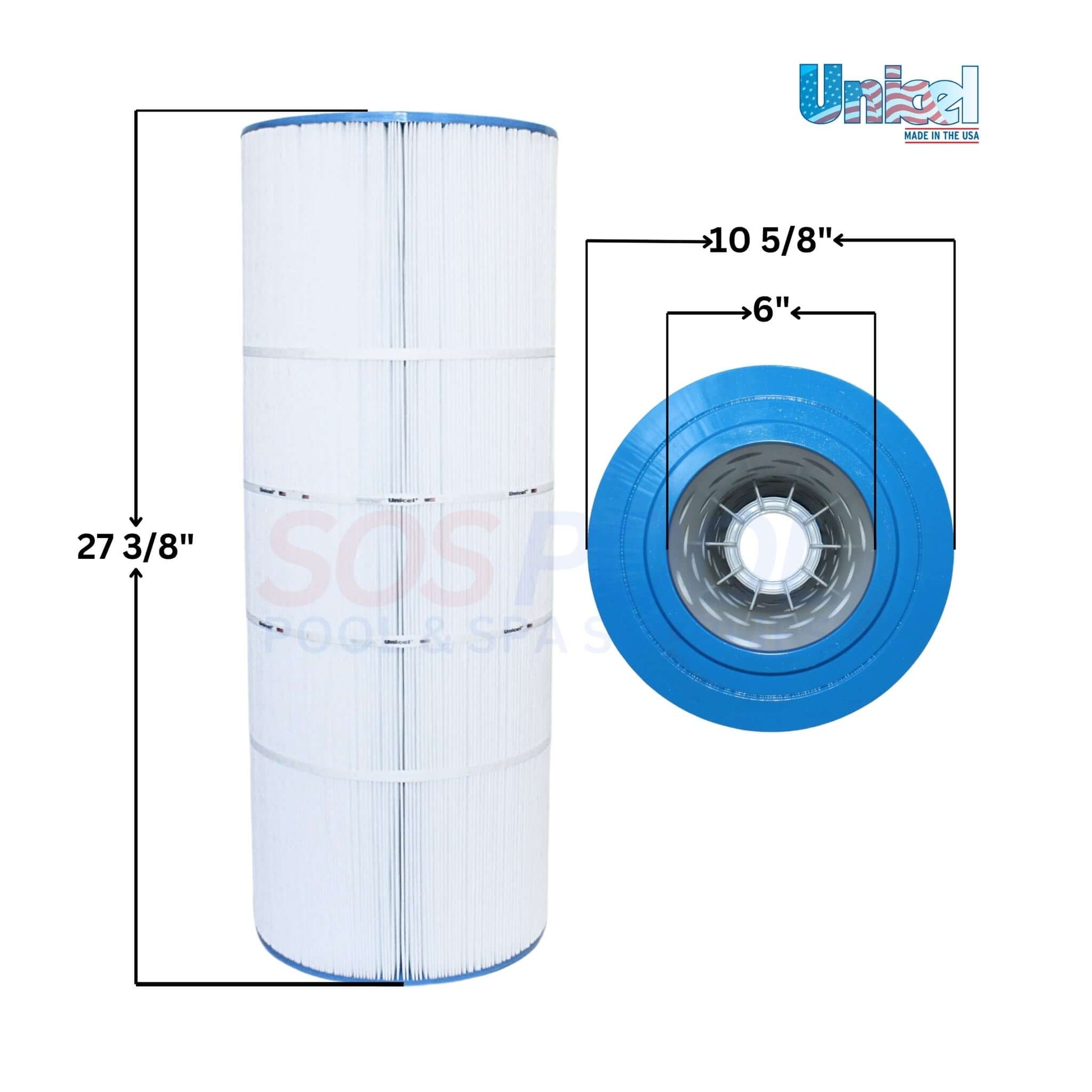 Unicel Cartridge C-9421 for Jandy CJ200 Filters, 200 sq ft, durable polyester, by SOS Pool.