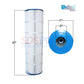 Unicel C-7468 Replacement Cartridge for Jandy CL460 and CV460, 27in length, 7in diameter, high-performance filtering by SOS Pool.