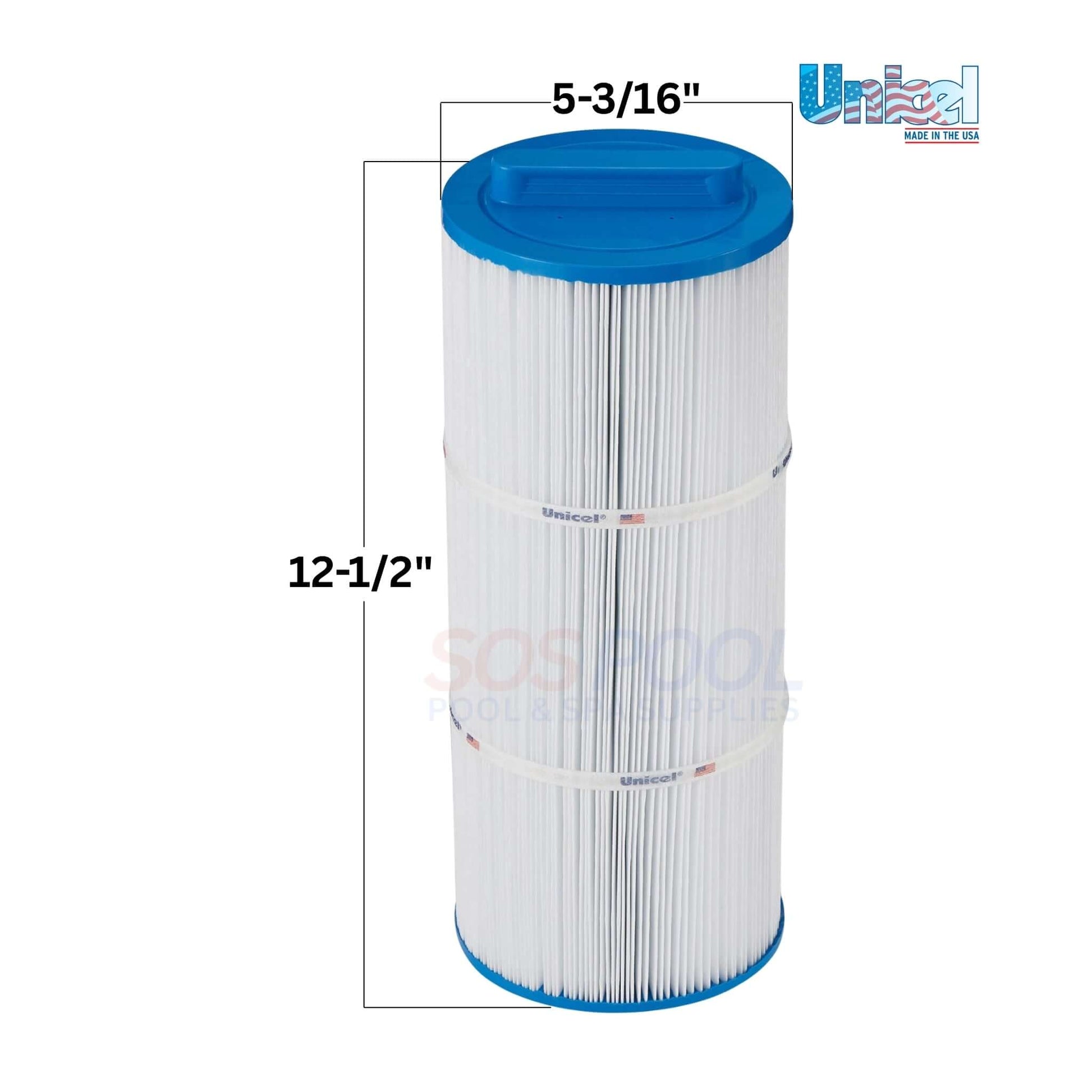Unicel 5CH-352 Cartridge for Marquis Spas, 12.5" tall, 5.19" diameter, efficient filtration, from SOS Pool, pool supplies.