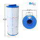 Unicel 5CH-502 Cartridge 50 Sq Ft for Marquis & Cal Spas. SOS Pool compatible filter cartridge with 197 pleats.