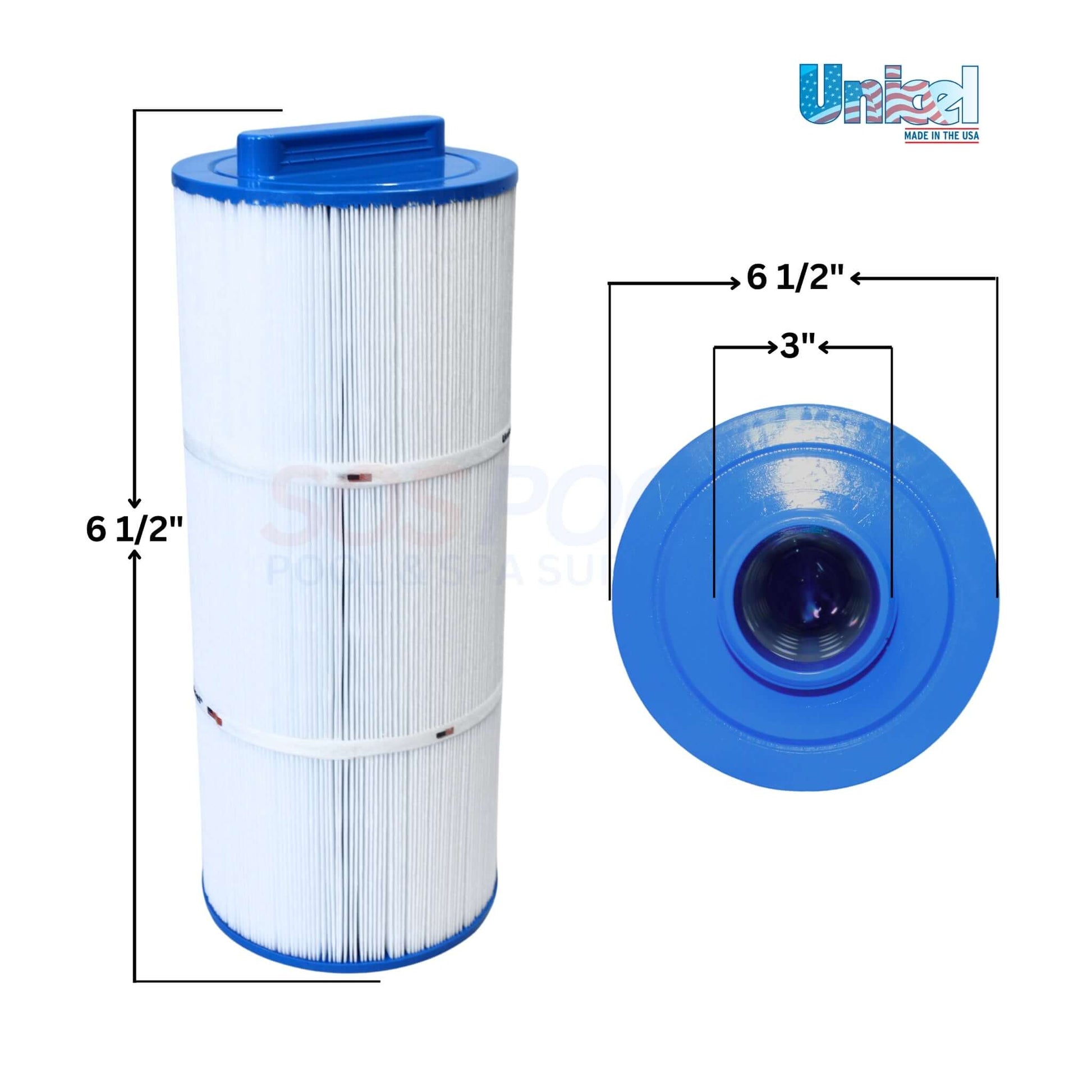Unicel 5CH-502 Cartridge 50 Sq Ft for Marquis & Cal Spas. SOS Pool compatible filter cartridge with 197 pleats.