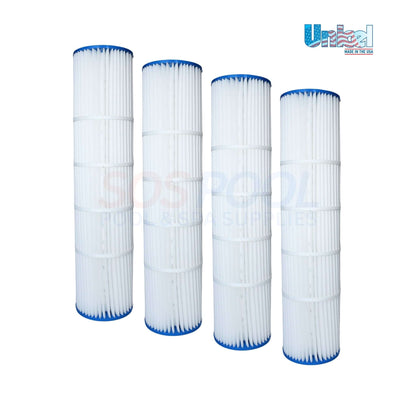 Unicel Cartridge for Pentair Quad DE 80 Filters in a 4 Pack, part number 178655, by SOS Pool for superior filtration.