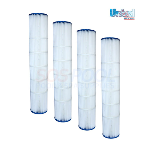 Unicel Cartridge Replacement for Pentair Quad DE 100 Filters - 4 Pack C-6900 from SOS Pool for enhanced pool clarity.