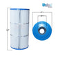 Unicel Filter Cartridge for Hayward SwimClear C2025 | CX480XRE | 56 sq ft | C-7458