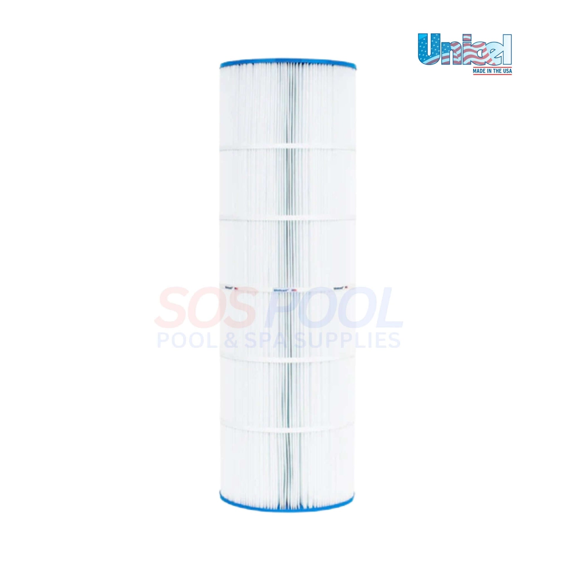 Unicel PXC-125 & Pro Clean 125 Cartridge | 125 Sq. Ft. | 25230-0125S | C-8413 with white pleats, showcasing swimming pool filter design.