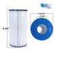 Unicel Pentair Rainbow Dynamic 35 | C-4335 replacement filter showing dimensions of 9-3/8" height, 4-15/16" outer diameter, ideal for SOS Pool parts.