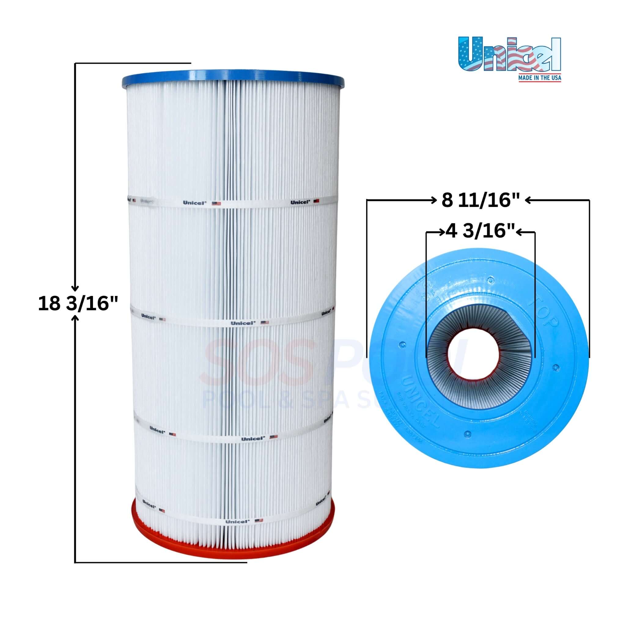Unicel Cartridge For Posi-Flo 70 Filters | 72 Sq Ft | UHD-SR70