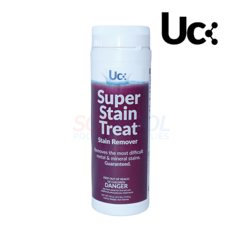 United Chemical Super Stain Treat for pools, 2.5 lb SOS Pool stain remover for metal and mineral stains.