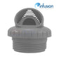 Infusion VRFTHLG 1.5" Light Gray Venturi Return Fitting for pools, enhancing water circulation and heating with specific louvers.