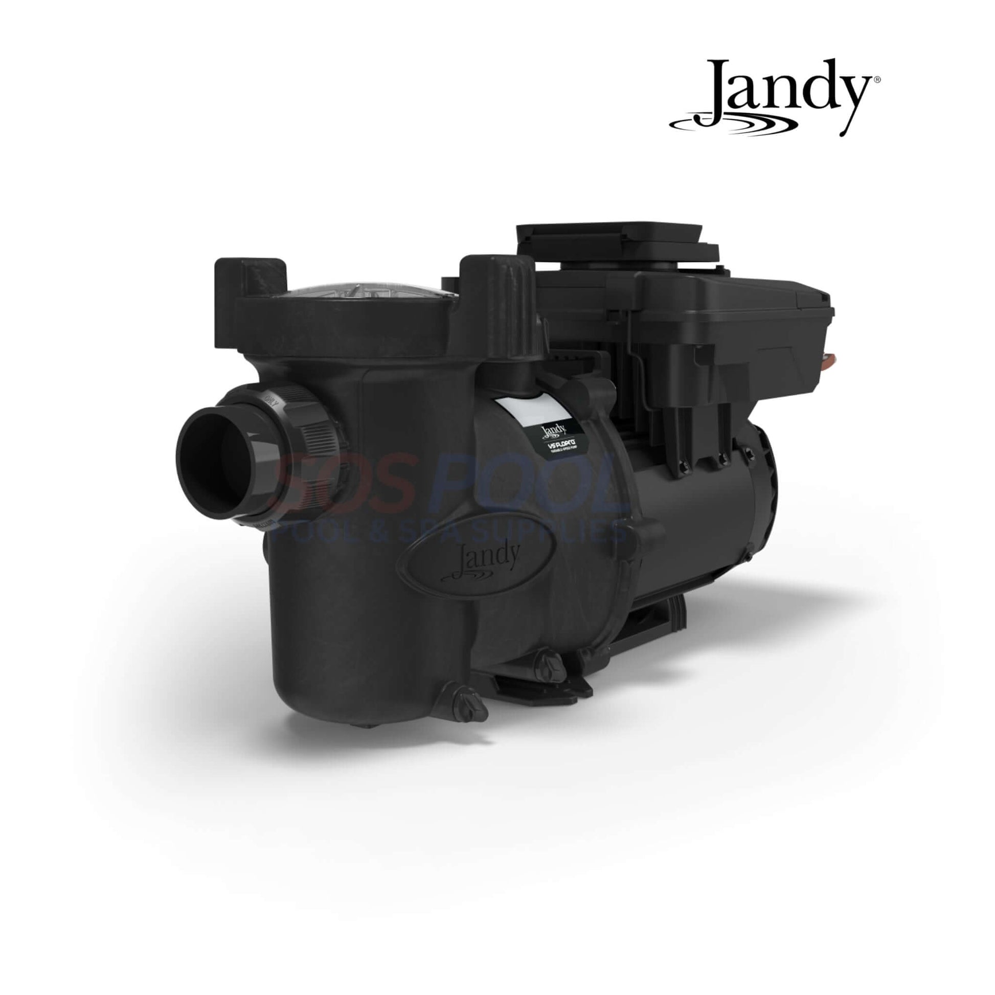 Jandy VS FloPro 1.85HP Pump (VSFHP185DV2A), compact, high-efficiency dual-voltage pool pump from SOS Pool supplies.