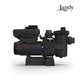 Jandy VS FloPro 1.85HP pump shown from the side, compact design, high-efficiency pool pump, SKU: VSFHP185DV2A. SOS Pool supplies.